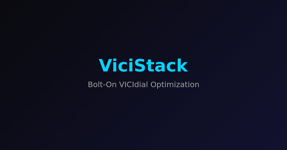 ViciStack -- Bolt-On VICIdial Optimization | 20% More Conversions