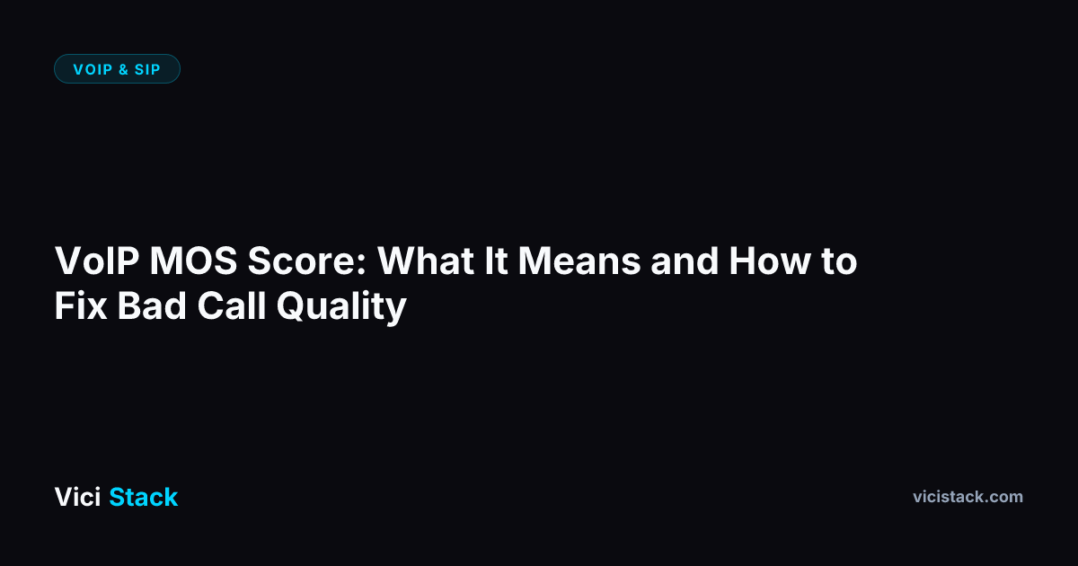 VoIP MOS Score: What It Means and How to Fix Bad Call Quality ...