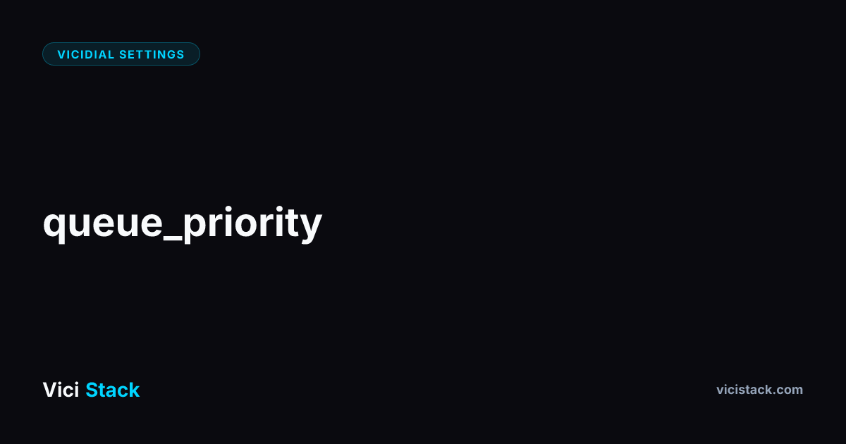 VICIdial Queue Priority: Complete Optimization Guide | ViciStack